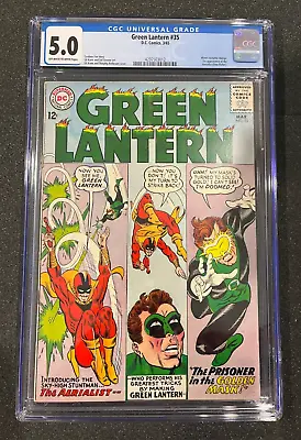 Buy Green Lantern #35, CGC 5.0, Off White To White, 1st Appearance Aerialist • 48.18£