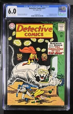 Buy (1963) DETECTIVE COMICS #311 CGC 6.0 OW/WP! 1st Appearance CATMAN! • 216.79£