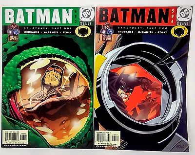 Buy Batman Issues 593 594 Sanctuary Part One Part Two DC Comics 2001 VF • 5.10£