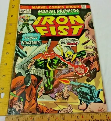 Buy Marvel Premiere 17 Iron Fist VF- Comic Book 1970s • 15.85£