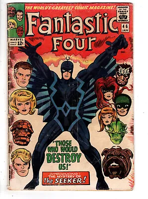 Buy Fantastic Four #46 (1966) - Grade 3.5 - 1st Full Black Bolt Appearance! • 79.03£
