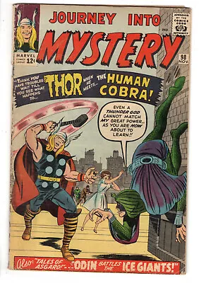 Buy Journey Into Mystery #98 (1963) - Grade 3.0 - 1st Appearance Of The Cobra! • 95.33£