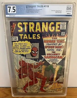 Buy Strange Tales #115 1963 Pgx 7.5 Origin Of Dr Strange 2nd Sandman 1st Dormammu • 709.58£
