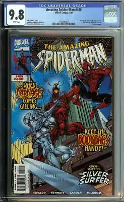 Buy Amazing Spider-man #430 Cgc 9.8 White Pages  // Carnage + Silver Surfer App 1998 • 165.56£