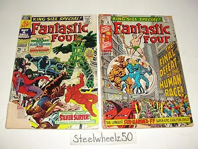 Buy Fantastic Four Annual #5 & 8 Comic Lot Marvel 1967 1st Psycho Man Solo Surfer • 23.65£