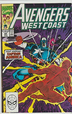 Buy Marvel Comics Avengers West Coast #64 1st Print F+ • 2£