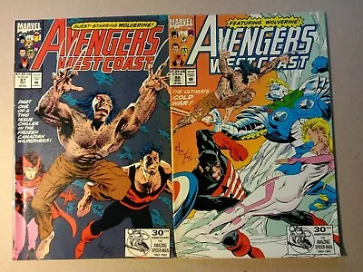 Buy AVENGERS WEST COAST #87 #88 Marvel Comics  • 4.99£