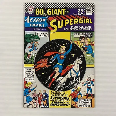Buy Action Comics #334 1966 80 Page Giant FN Cent Copy Pence Stamp • 48£