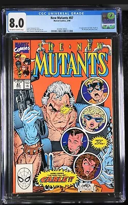 Buy New Mutants #87 CGC 8.0 (1990) 1st Appearance Cable Deapool Movie Marvel VF • 90.24£