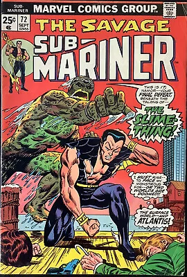 Buy Sub-Mariner #72 Marvel 1974 Comic Book • 7.94£