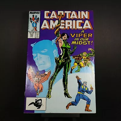 Buy Captain America #342 - Marvel Comics - 1988 - 8.5 • 2.09£