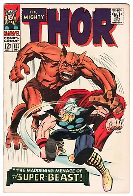 Buy Marvel Comics THE MIGHTY THOR #135  (Dec 1966 ) FN- 5.5 • 35.55£