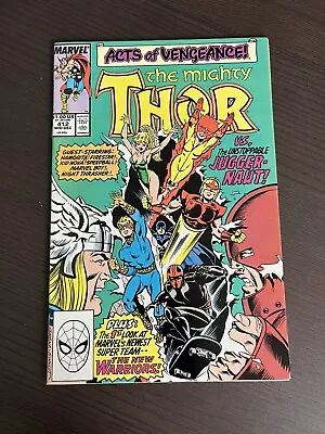 Buy Thor #412 First Full Appearance Of The New Warriors Marvel 1st Print • 34.95£