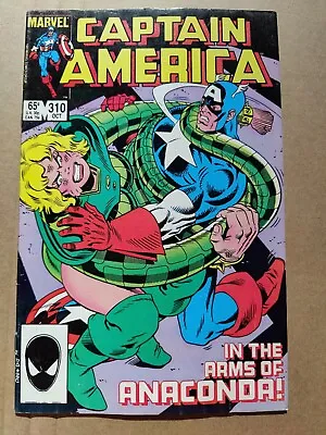 Buy Marvel Comics Captain America #310 FN 1985 1st App Serpent Society • 7.88£