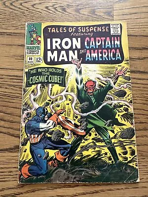Buy TALES OF SUSPENSE #80 (Marvel 1966) Captain America, Iron Man, Red Skull VG • 19.85£