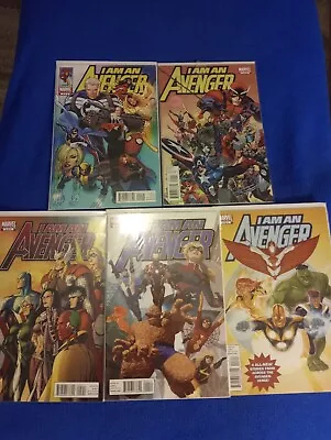 Buy 2010 Marvel Comics I Am An Avengers #1- #5 Spider-Man Hulk Thor CPT America 5 Is • 11.86£