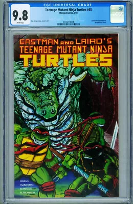 Buy TEENAGE MUTANT NINJA TURTLES #45 CGC 9.8 Comic Book 1992 3734219018 • 402.80£