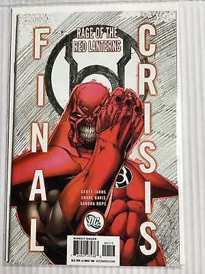 Buy Final Crisis Rage Of The Red Lanterns # 1 Rare Third Print Edition Dc Comics  • 49.95£