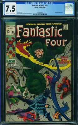 Buy FANTASTIC FOUR  # 83  Awesome Cover! CGC 7.5 Grade!  4160639008 • 60.81£