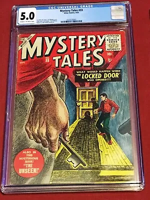 Buy MYSTERY TALES 33 CGC 5.0 Wessler Everett 1955 Paranormal Ghosts Horror Comics • 281.93£