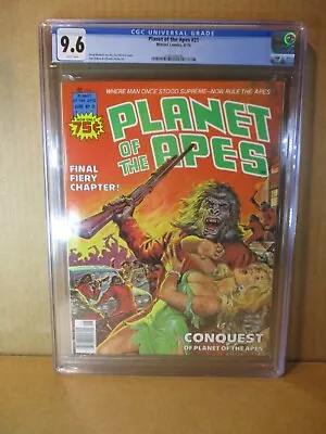 Buy Planet Of The Apes 21 CGC 9.6 W 1976 Norem Headlights C. Marvel Magazine Comic • 159.29£