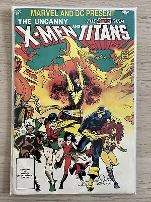 Buy Marvel And DC Present Uncanny X-Men And New Teen Titans #1 Crossover Event 1982 • 9.49£