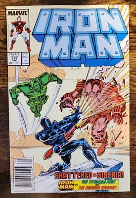 Buy IRON MAN #229 Marvel Comics 1988 NEWSSTAND Edition (9.0) NM- • 6.35£