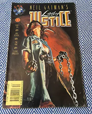 Buy Tekno Comix NEIL GAIMAN'S LADY JUSTICE Vol 1 #5 (1995) VF+ • 2.49£