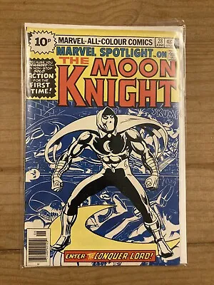 Buy Marvel Spotlight #28 - Back Issue - 1st Solo Moon Knight Story - Marvel - 1976 • 86£