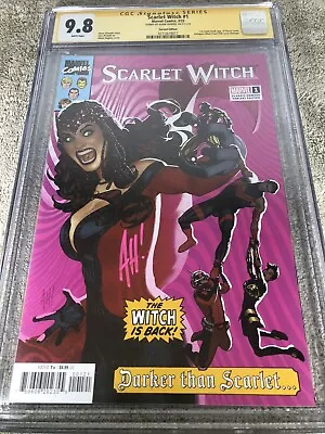 Buy Scarlet Witch 1 CGC SS 9.8 Adam Hughes Variant West Coast Avengers 56 Homage • 159.90£