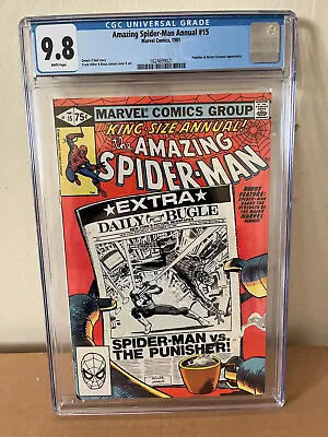Buy The Amazing Spider-Man Annual 15 CGC 9.8 White Pages Frank Miller Punisher • 160£