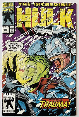 Buy The Incredible Hulk #394 • KEY 1st Appearance Of Trauma! (Marvel 1990) • 2.36£