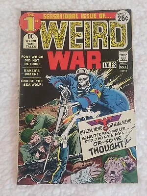 Buy Weird War Tales #1 Joe Kubert Cover Art! DC Comics 1971 • 78.83£