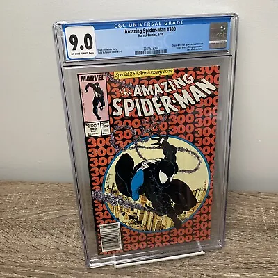 Buy Amazing Spider-Man #300 (CGC 9.0) Newsstand 1st Venom Todd McFarlane • 534.46£