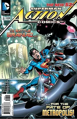 Buy ACTION COMICS #8 DC COMICS NEW 52 SUPERMAN, New, Bagged & Boarded • 3.20£