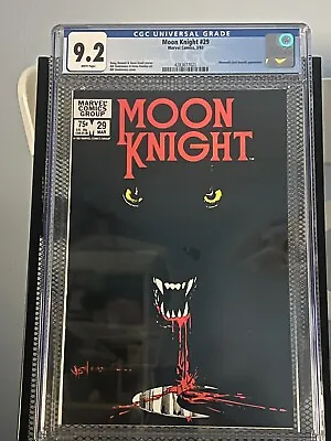 Buy MOON KNIGHT #29 CGC 9.2 NM White Pages, 1st Series 1983, Werewolf By Night App • 49.07£