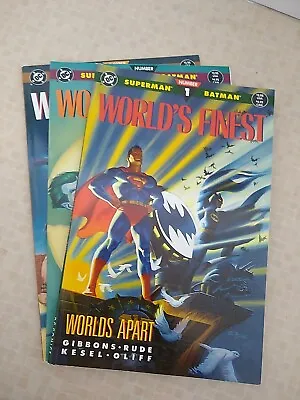Buy DC Comics Superman / Batman - World's Finest 'Worlds Apart' #1-3 Set (1990)   • 10£