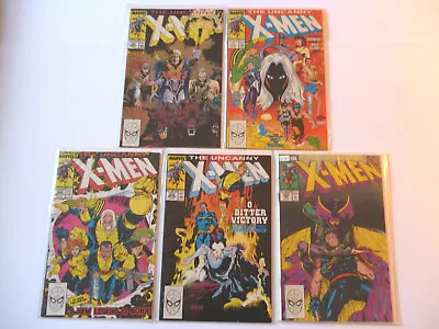 Buy Lot X 5 Marvel Comics The Uncanny X-Men #252,253,254,255,257 (1989/1990) • 19.99£