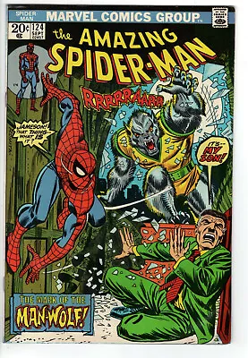 Buy Amazing Spider-man #124 (1973) - Grade 5.0 - 1st App Man-wolf John Jameson! • 79.95£