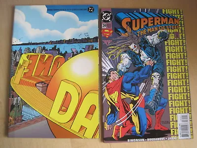 Buy SUPERMAN, MAN Of STEEL 30 : SET Of 2 Lobo COVERS : REGULAR + DIY. DC.1994 • 5.99£