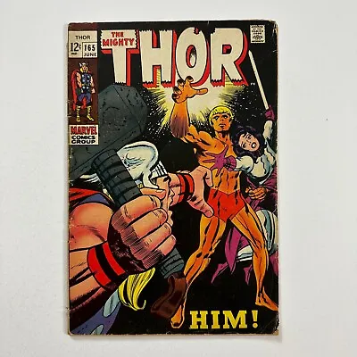 Buy Thor 165 1st Full Appearance Of Him Adam Warlock (1969, Marvel Comics) • 160.49£