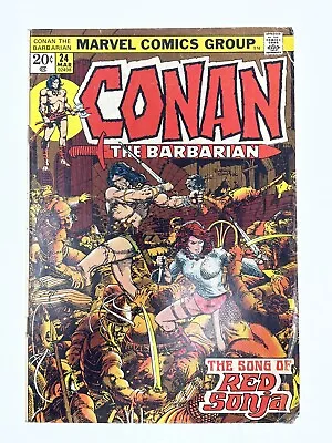 Buy Conan The Barbarian #24 2nd Appearance Of Red Sonja Marvel Comics MCU Disney+ • 79.02£
