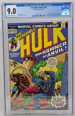 Buy Incredible Hulk #182 ~ Marvel 1974 ~ Cgc 9.0 ~ Wolverine Cameo • 309.79£