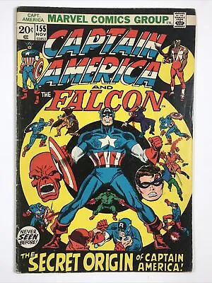 Buy Captain America- #155 (1972 Marvel Comics) Origin Jack Monroe • 8.19£