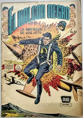 Buy El Halcon Negro #63 Spanish Mexico 1956 Comic VHTF WOW!!! • 320.17£
