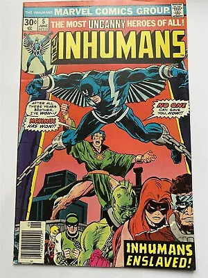 Buy THE INHUMANS #5 Marvel Comics Cents 1976 VF- • 4.99£