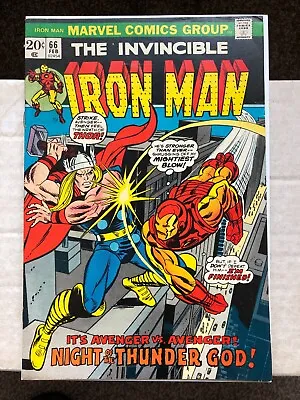 Buy Iron Man 66 (1974) Thor Vs Iron Man, Cents • 20.99£