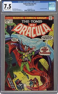 Buy Tomb Of Dracula #12 CGC 7.5 1973 3935281019 • 268.81£