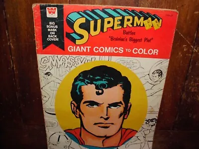Buy Vintage Superman Giant Comics To Color Huge 15 X11  Book Rare Jla F/vf 1976 • 23.71£