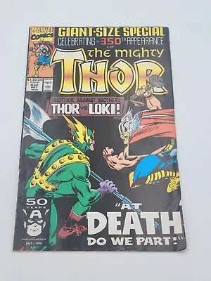 Buy Marvel The Mighty Thor #432 Giant-Sized Special  At Death Do We Part!  1991 • 3.13£